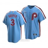 Camiseta Beisbol Hombre Philadelphia Phillies Bryce Harper Cooperstown Collection Road Azul