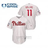 Camiseta Beisbol Hombre Philadelphia Phillies Jimmy Rollins Cool Base Primera Retirement Blanco