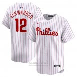 Camiseta Beisbol Hombre Philadelphia Phillies Kyle Schwarber Primera Limited Blanco