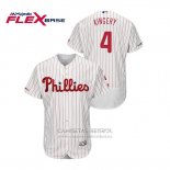Camiseta Beisbol Hombre Philadelphia Phillies Scott Kingery Flex Base Blanco