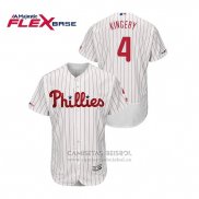 Camiseta Beisbol Hombre Philadelphia Phillies Scott Kingery Flex Base Blanco