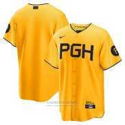Camiseta Beisbol Hombre Pittsburgh Pirates 2023 City Connect Replica Oro