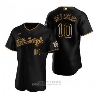 Camiseta Beisbol Hombre Pittsburgh Pirates Bryan Reynolds Alterno Autentico Negro