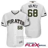 Camiseta Beisbol Hombre Pittsburgh Pirates Clay Holmes Blanco 2018 Primera Alterno Flex Base