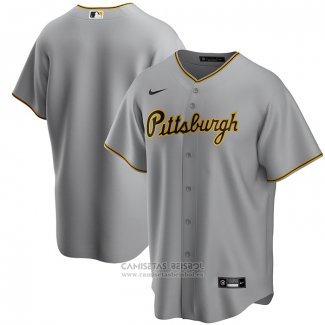 Camiseta Beisbol Hombre Pittsburgh Pirates Segunda Replica Gris