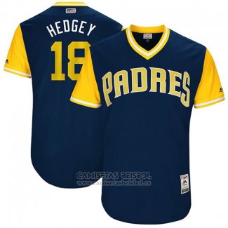 Camiseta Beisbol Hombre San Diego Padres 2017 Little League World Series Austin Hedges Azul