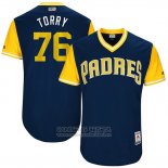 Camiseta Beisbol Hombre San Diego Padres 2017 Little League World Series Jose Torres Azul