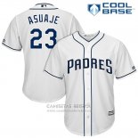 Camiseta Beisbol Hombre San Diego Padres 23 Carlos Asuaje Blanco 2017 Cool Base