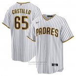 Camiseta Beisbol Hombre San Diego Padres Jose Castillo Primera Replica Blanco