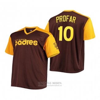 Camiseta Beisbol Hombre San Diego Padres Jurickson Profar Replica Cooperstown Marron