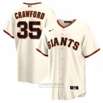 Camiseta Beisbol Hombre San Francisco Giants Brandon Crawford Primera Replica Crema Camiseta Beisbol Hombre San Francisco Giants Brandon Crawford Primera Replica Crema