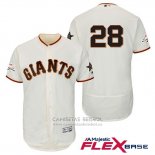 Camiseta Beisbol Hombre San Francisco Giants Buster Posey Crema 2017 All Star Flex Base