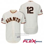 Camiseta Beisbol Hombre San Francisco Giants Joe Panik Crema Primera Flex Base