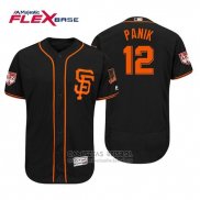 Camiseta Beisbol Hombre San Francisco Giants Joe Panik Flex Base Entrenamiento de Primavera 2019 Negro