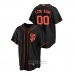 Camiseta Beisbol Hombre San Francisco Giants Personalizada Replica Alterno Negro