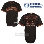 Camiseta Beisbol Hombre San Francisco Giants Tim Lincecum 55 Negro Cool Base