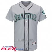 Camiseta Beisbol Hombre Seattle Mariners Blank Gris Flex Base Autentico Collection