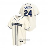 Camiseta Beisbol Hombre Seattle Mariners Ken Griffey Jr. Replica Alterno Crema