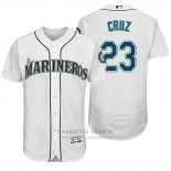 Camiseta Beisbol Hombre Seattle Mariners Nelson Cruz 23 Blanco Hispanic Heritage