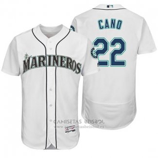 Camiseta Beisbol Hombre Seattle Mariners Robinson Cano 22 Blanco Hispanic Heritage