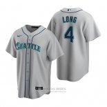Camiseta Beisbol Hombre Seattle Mariners Shed Long Jr. Replica Road Gris