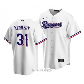 Camiseta Beisbol Hombre Texas Rangers Ian Kennedy Replica Primera Blanco