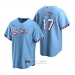Camiseta Beisbol Hombre Texas Rangers Shin-Soo Choo Replica Alterno Azul