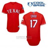 Camiseta Beisbol Hombre Texas Rangers Shin Soo Choo 17 Rojo Alterno Cool Base