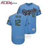 Camiseta Beisbol Hombre Toronto Blue Jays Jorge Soler 2018 Dia de los Caidos Flex Base Azul