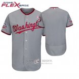 Camiseta Beisbol Hombre Washington Nationals Gris 2018 Dia de la Madre Flex Base