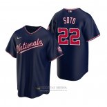 Camiseta Beisbol Hombre Washington Nationals Juan Soto Replica Alterno Azul