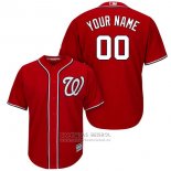 Camiseta Beisbol Hombre Washington Nationals Personalizada Rojo