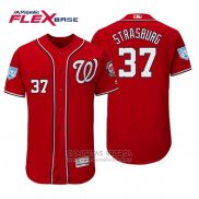 Camiseta Beisbol Hombre Washington Nationals Stephen Strasburg Flex Base Entrenamiento de Primavera 2019 Rojo