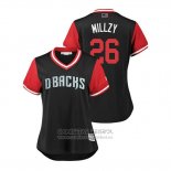Camiseta Beisbol Mujer Arizona Diamondbacks Shelby Miller 2018 LLWS Players Weekend Millzy Negro