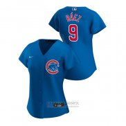 Camiseta Beisbol Mujer Chicago Cubs Javier Baez 2020 Replica Alterno Azul