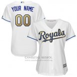 Camiseta Beisbol Mujer Kansas City Royals Personalizada 2018 Blanco
