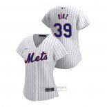 Camiseta Beisbol Mujer New York Mets Edwin Diaz 2020 Replica Primera Blanco
