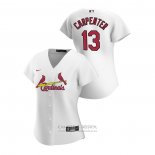 Camiseta Beisbol Mujer St. Louis Cardinals Matt Carpenter 2020 Replica Primera Blanco