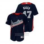 Camiseta Beisbol Nino All Star Trevor Bauer 2018 Home Run Derby American League Azul