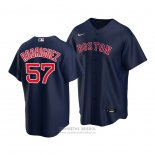 Camiseta Beisbol Nino Boston Red Sox Eduardo Rodriguez Replica Alterno 2020 Azul