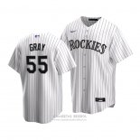 Camiseta Beisbol Nino Colorado Rockies Jon Gris Replica Primera 2020 Blanco