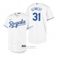 Camiseta Beisbol Nino Kansas City Royals Ian Kennedy Replica Primera Blanco