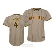 Camiseta Beisbol Nino San Diego Padres Wil Myers Replica Cool Base Marron