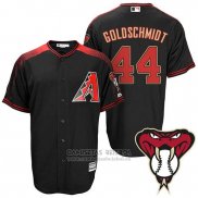 Camiseta Beisbol Hombre Arizona Diamondbacks 44 Paul Goldschmidt Negro Alterno