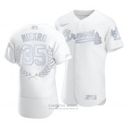 Camiseta Beisbol Hombre Atlanta Braves Phil Niekro Awards Collection Retirement Blanco