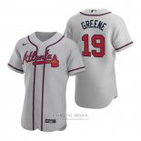 Camiseta Beisbol Hombre Atlanta Braves Shane Greene Autentico 2020 Road Gris