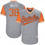 Camiseta Beisbol Hombre Baltimore Orioles 2017 Little League World Series 38 Wade Miley Gris