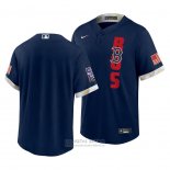 Camiseta Beisbol Hombre Boston Red Sox 2021 All Star Replica Azul