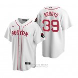 Camiseta Beisbol Hombre Boston Red Sox Christian Arroyo Replica Blanco