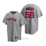 Camiseta Beisbol Hombre Boston Red Sox Hansel Robles Replica Road Gris
